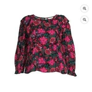 Terra and sky 0X Plus women’s ruffled top